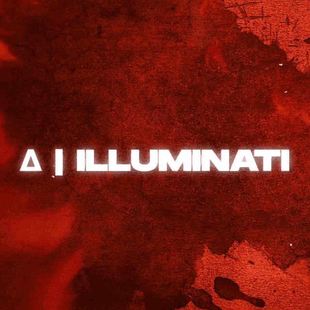 a red background with the words ai illuminati in white letters