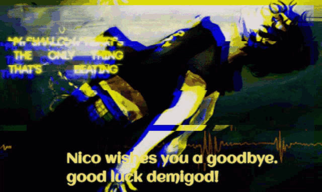Nico Goodbye Demigod Good Luck Demigod GIF - Nico Goodbye Demigod Good Luck Demigod Bye Camp Half Blood GIFs