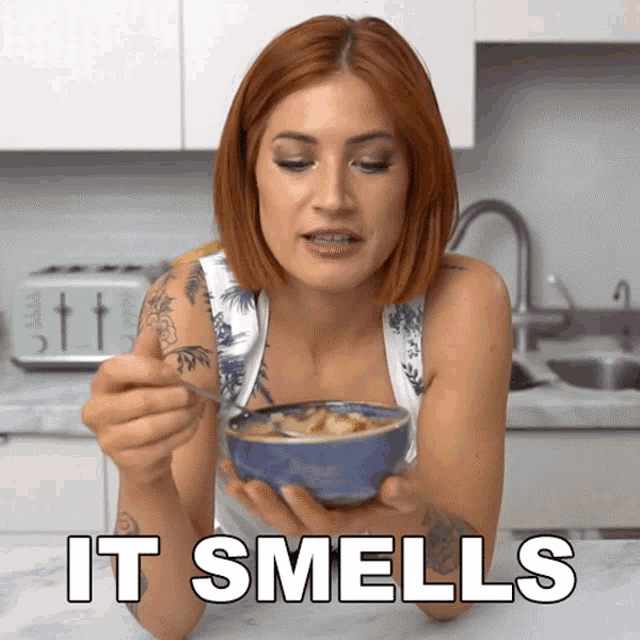 It Smells So Good Candice Hutchings GIF - It Smells So Good Candice Hutchings Edgy Veg GIFs