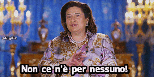 a woman says non ce n'e per nessuno