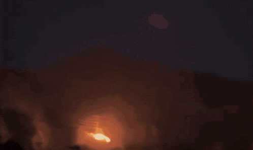 a fire is coming out of a power line