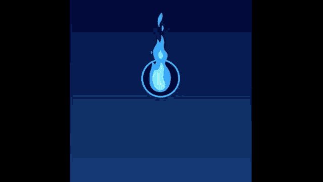 a logo for priceless with a blue flame