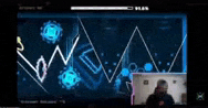 a man in a hat is playing a video game on a computer .