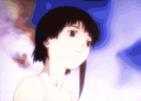 a blurry picture of a girl with short hair
