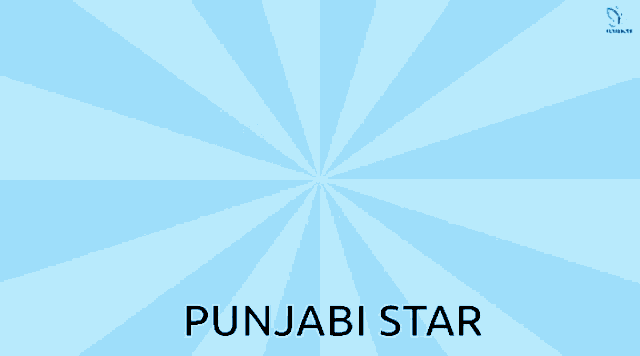 a blue background with stars and the word punjabi star on it