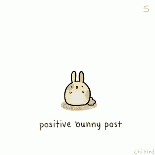 a cartoon of a bunny with a speech bubble that says " you are not a failure you are still growing "
