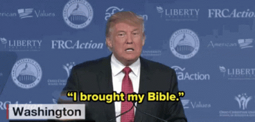 Trump Bible GIF - Trump Bible GIFs