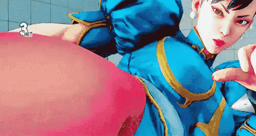 chun li from street fighter is shown in a pixel art style