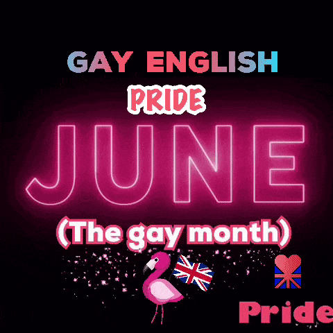 a poster for gay english pride june the gay month
