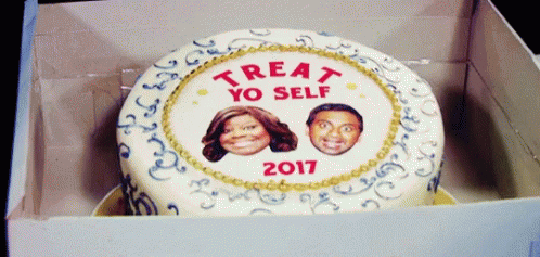 Treat Yo Self Cake GIF - Treat Yo Self Cake GIFs
