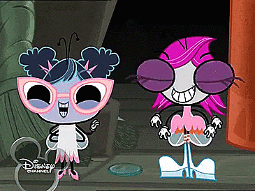 two cartoon characters from the disney channel