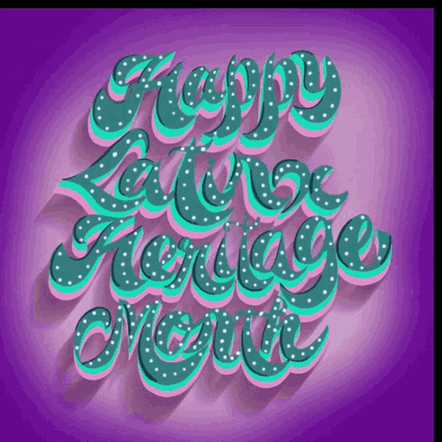 a purple background with green and pink lettering that says happy marriage month