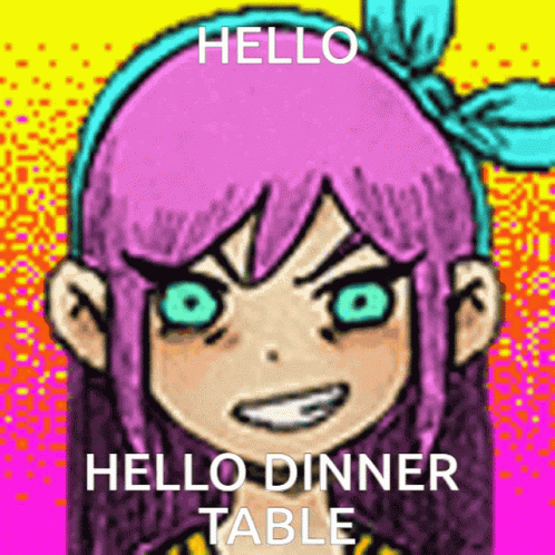 Hello Dinner Table GIF - Hello Dinner Table Mitchie GIFs