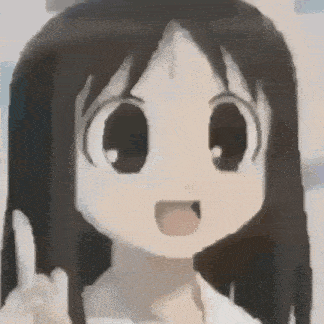 a close up of a cartoon character giving the middle finger