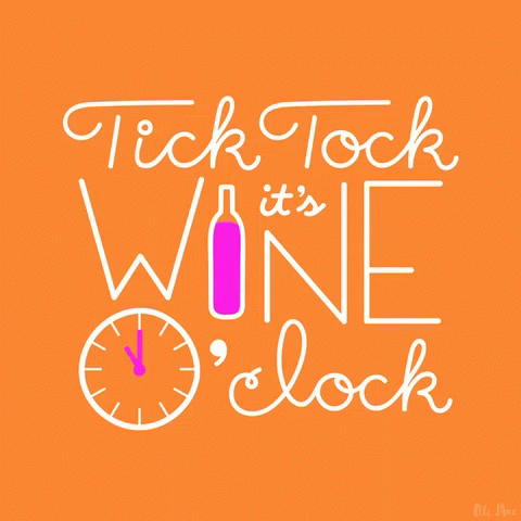 Ticktock Wine GIF - Ticktock Wine Day GIFs