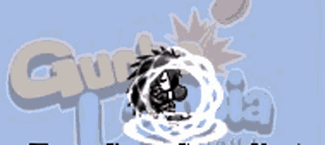 a picture of a cartoon character with the word guardia behind him