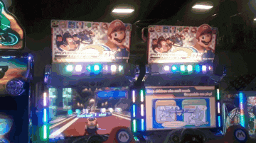 a video game with mario on the screen
