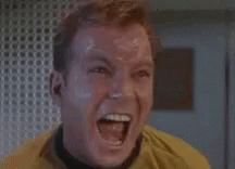 William Shatner Screaming GIF - William Shatner Screaming Kirk GIFs