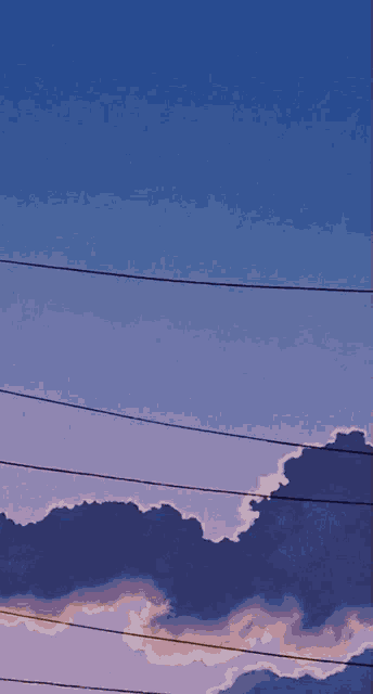 a cartoon bus is flying through a cloudy blue sky