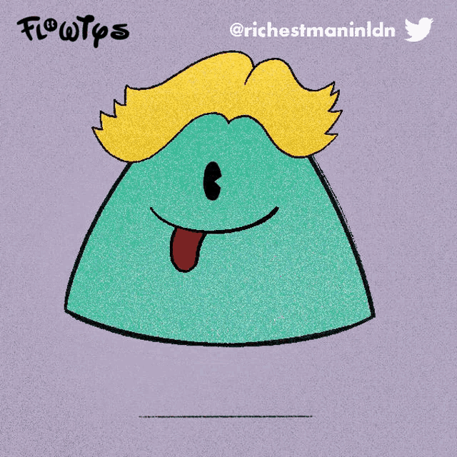 a cartoon drawing of a smiley face with a tongue out