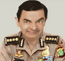 Polisi Mr Bean GIF - Polisi Indonesia Mrbean GIFs