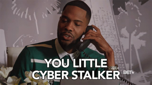 You Little Cyber Stalker Stop It GIF - You Little Cyber Stalker Stalker Stop It GIFs
