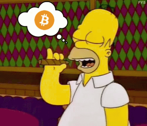 Homer Simpson Thinking GIF - Homer Simpson Thinking Bitcoin GIFs