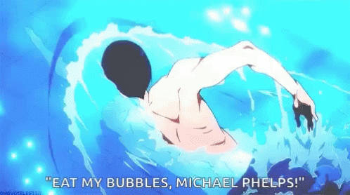 Eat My Bubbles Swimming GIF - Eat My Bubbles Swimming Anime GIFs