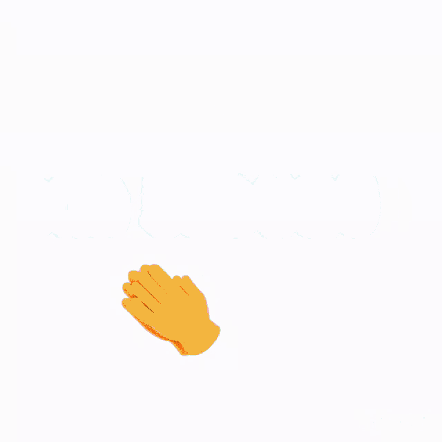 a cartoon illustration of a hand clapping in front of a sign that says ' igua londoe '