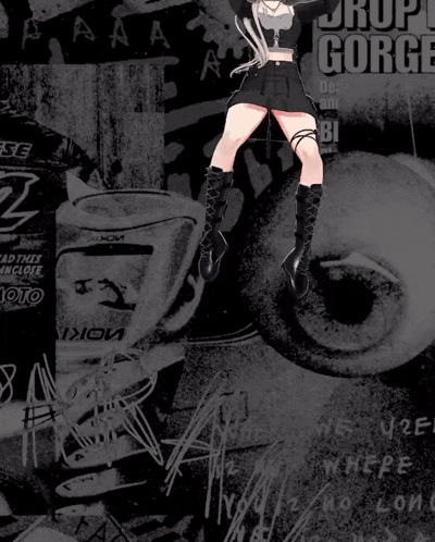 a black and white poster with the words drop gorge written on it