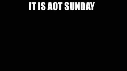 Aot Aot Sunday GIF - Aot Aot Sunday Shingeki No Kyojin GIFs