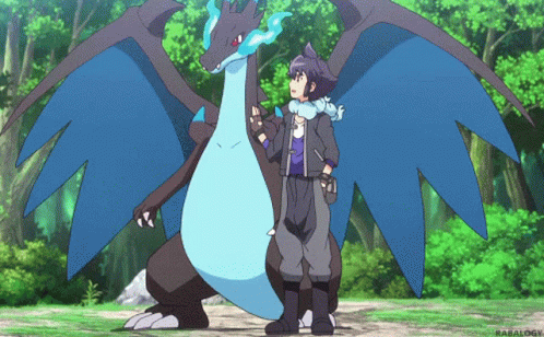 Charizard Mega Charizard X GIF - Charizard Mega Charizard X Change Back To Normal GIFs