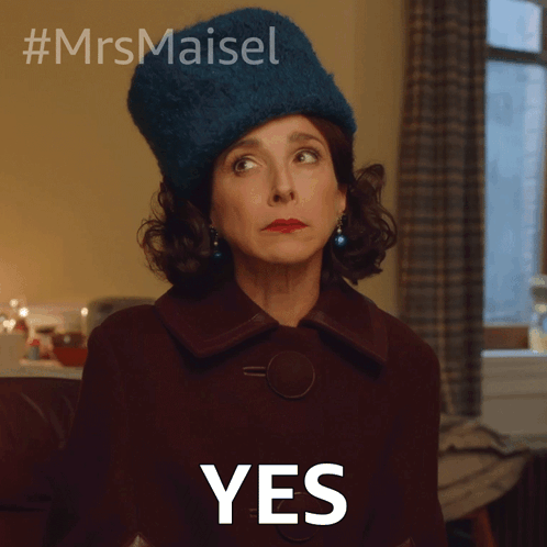 Yes Rose Weissman GIF - Yes Rose Weissman The Marvelous Mrs Maisel GIFs