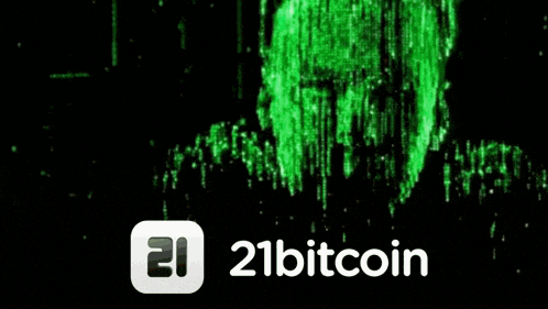 a picture of a person with the words 21bitcoin on the bottom right