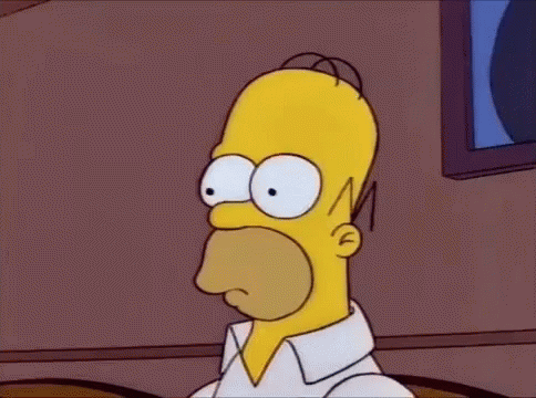 Homer Simpson Poker Face GIF - Homer Simpson Poker Face Blink GIFs