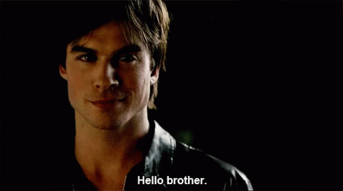 Hello Brother Damon Salvatore GIF - Hello Brother Damon Salvatore Vampire Diaries GIFs