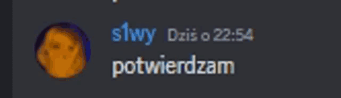 a blurry image of a person 's face and the words slowy dzis o 22:54