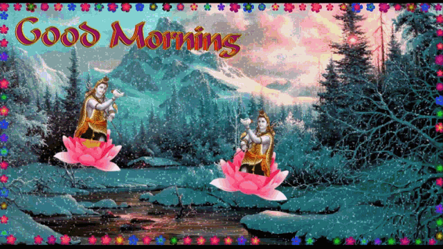 Lord Shiva Good Morning GIF - Lord Shiva Good Morning Lotus Flowers GIFs