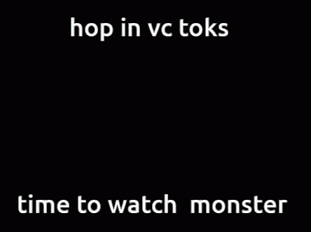 a picture of a person 's hand with the words time to watch monster