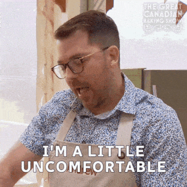 I'M A Little Uncomfortable With The Uncertainty Andrew GIF - I'M A Little Uncomfortable With The Uncertainty Andrew The Great Canadian Baking Show GIFs