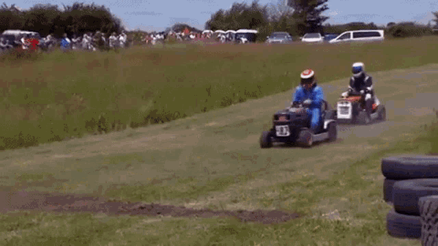 Lawnmower Kart Racing GIF - Lawnmower Kart Racing GIFs