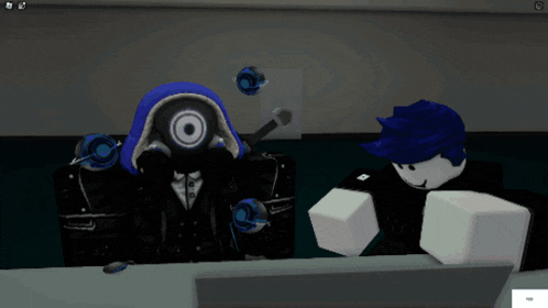a screenshot of a video game shows a person with a target on their face