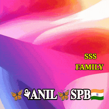 a colorful background with the words sss family and anl spb on it