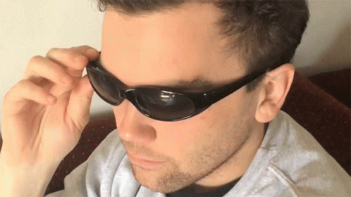 Shade Off Look GIF - Shade Off Look Watching You GIFs