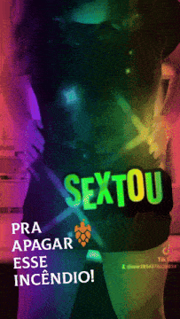 a colorful poster that says sextou on it