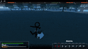 a screenshot of a video game with the word normal on the bottom