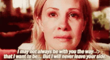 a close up of a woman 's face with a quote .