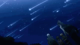Lluvia De Estrellas Y Cometas GIF - Persona4 Anime Falling Stars GIFs