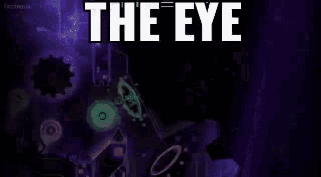 a video game called the eye is being played on a screen
