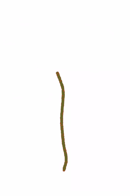 a drawing of a tree with green leaves